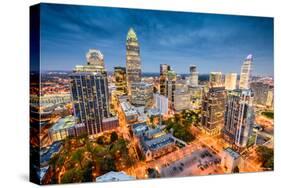 Charlotte, North Carolina, USA Uptown Cityscape.-SeanPavonePhoto-Stretched Canvas