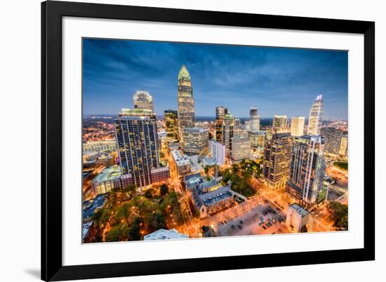 Charlotte, North Carolina, USA Uptown Cityscape.-SeanPavonePhoto-Framed Photographic Print