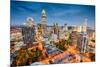 Charlotte, North Carolina, USA Uptown Cityscape.-SeanPavonePhoto-Mounted Photographic Print