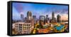 Charlotte, North Carolina, USA Uptown Skyline Panorama-Sean Pavone-Framed Stretched Canvas