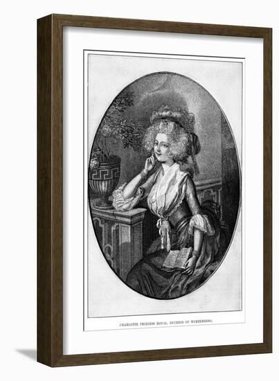 Charlotte Princess Royal, Duchess of Wurtemberg, 19th Century-null-Framed Giclee Print