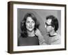 Charlotte Rampling and Woody Allen STARDUST MEMORIES, 1980 directed by Woody Allen (b/w photo)-null-Framed Photo