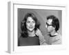 Charlotte Rampling and Woody Allen STARDUST MEMORIES, 1980 directed by Woody Allen (b/w photo)-null-Framed Photo