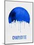 Charlotte Skyline Blue-null-Mounted Art Print