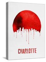 Charlotte Skyline Red-null-Stretched Canvas