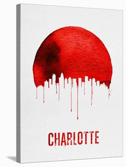 Charlotte Skyline Red-null-Stretched Canvas