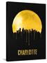 Charlotte Skyline Yellow-null-Stretched Canvas