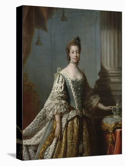 Charlotte Sophia of Mecklenburg-Strelitz, 1762-Allan Ramsay-Stretched Canvas