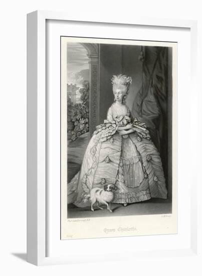 Charlotte Sophia of Mecklenburg-Strelitz Queen of George III-G.h. Every-Framed Art Print