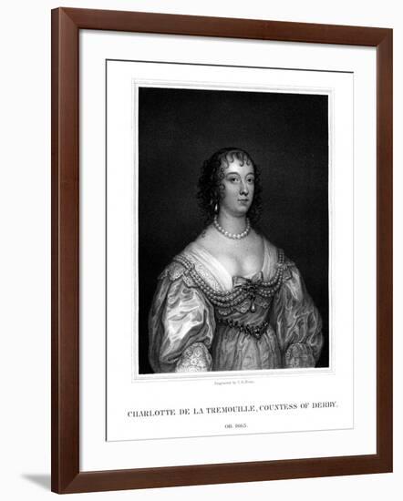 Charlotte Stanley, Countess of Derby-TA Dean-Framed Giclee Print