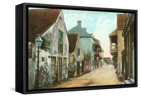Charlotte Street, St. Augustine, Florida-null-Framed Stretched Canvas
