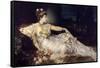 Charlotte Wolter as Messalina, 1875-Hans Makart-Framed Stretched Canvas