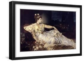 Charlotte Wolter as Messalina, 1875-Hans Makart-Framed Giclee Print