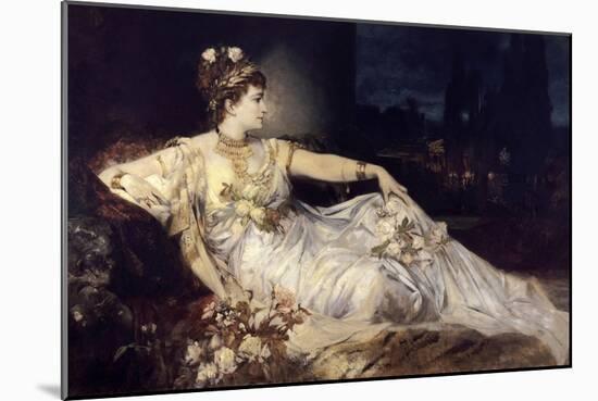 Charlotte Wolter as Messalina, 1875-Hans Makart-Mounted Giclee Print