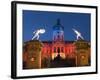 Charlottenburg Palace (Schloss Charlottenburg) at Night, Berlin, Germany, Europe-Stuart Black-Framed Photographic Print