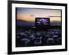 Charlton Heston as Moses in Motion Picture "The Ten Commandments" Shown at Drive in Movie Theater-J. R. Eyerman-Framed Photographic Print