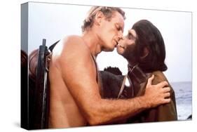 Charlton Heston; Kim Hunter. "Planet of the Apes" [1968], Directed by Franklin J. Schaffner.-null-Stretched Canvas