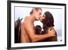 Charlton Heston; Kim Hunter. "Planet of the Apes" [1968], Directed by Franklin J. Schaffner.-null-Framed Photographic Print