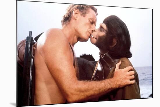 Charlton Heston; Kim Hunter. "Planet of the Apes" [1968], Directed by Franklin J. Schaffner.-null-Mounted Photographic Print