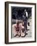 Charlton Heston; Linda Harrison. "Planet of the Apes" [1968], Directed by Franklin J. Schaffner.-null-Framed Photographic Print