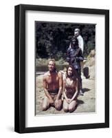 Charlton Heston; Linda Harrison. "Planet of the Apes" [1968], Directed by Franklin J. Schaffner.-null-Framed Photographic Print