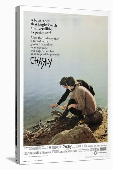 Charly, US poster, Claire Bloom, Cliff Robertson, 1968-null-Stretched Canvas