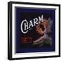 Charm Brand - Highgrove, California - Citrus Crate Label-Lantern Press-Framed Art Print