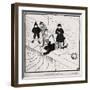 CHARMANT CHILDREN - don't tap on the head, can't drown too quickly - drawing by Felix Vallotton-Felix Edouard Vallotton-Framed Giclee Print