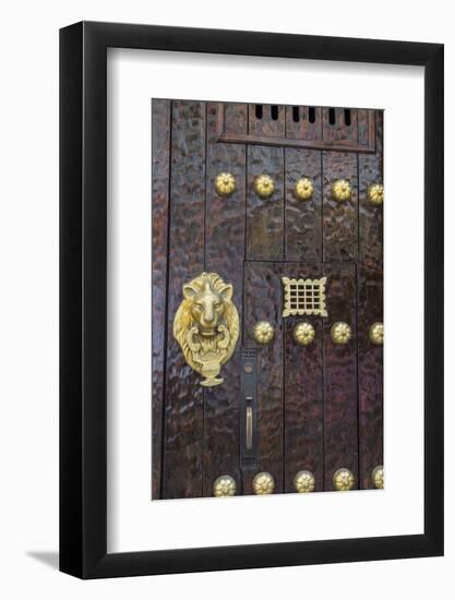 Charming entry door, Cartagena, Colombia.-Jerry Ginsberg-Framed Photographic Print