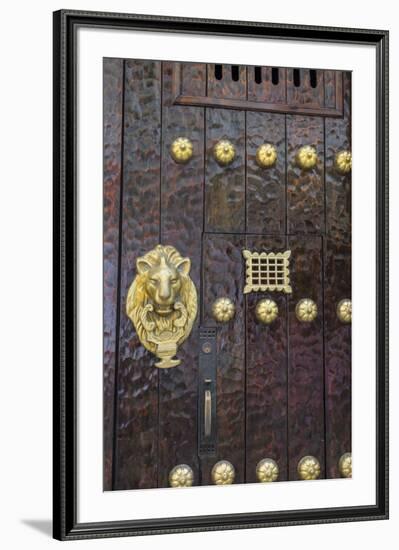 Charming entry door, Cartagena, Colombia.-Jerry Ginsberg-Framed Premium Photographic Print