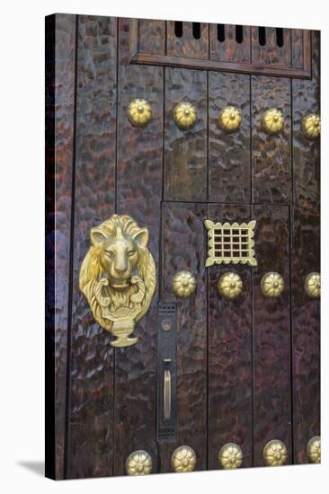 Charming entry door, Cartagena, Colombia.-Jerry Ginsberg-Stretched Canvas