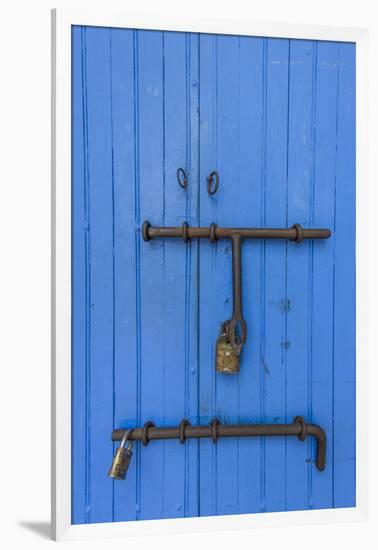 Charming entry door, Cartagena, Colombia.-Jerry Ginsberg-Framed Photographic Print