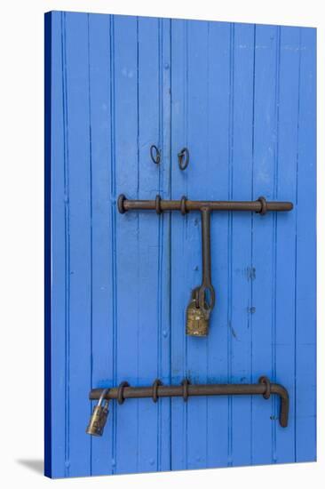 Charming entry door, Cartagena, Colombia.-Jerry Ginsberg-Stretched Canvas