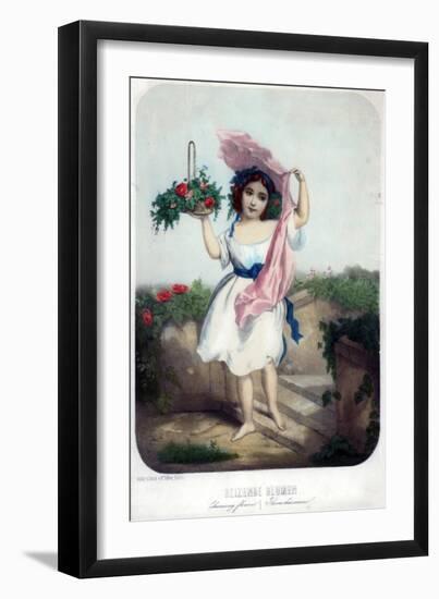 Charming Flowers, C19th Century-F Silber-Framed Giclee Print