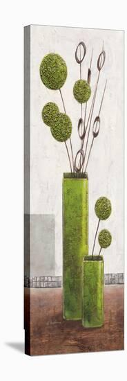 Charming Green Balloons-Karsten Kirchner-Stretched Canvas