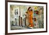Charming Old Streets of Medieval Towns of Tuscany. Artistic Picture-Maugli-l-Framed Photographic Print