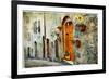 Charming Old Streets of Medieval Towns of Tuscany. Artistic Picture-Maugli-l-Framed Photographic Print