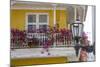 Charming Old World balconies, Cartagena, Colombia.-Jerry Ginsberg-Mounted Photographic Print