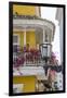 Charming Old World balconies, Cartagena, Colombia.-Jerry Ginsberg-Framed Photographic Print