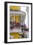 Charming Old World balconies, Cartagena, Colombia.-Jerry Ginsberg-Framed Photographic Print