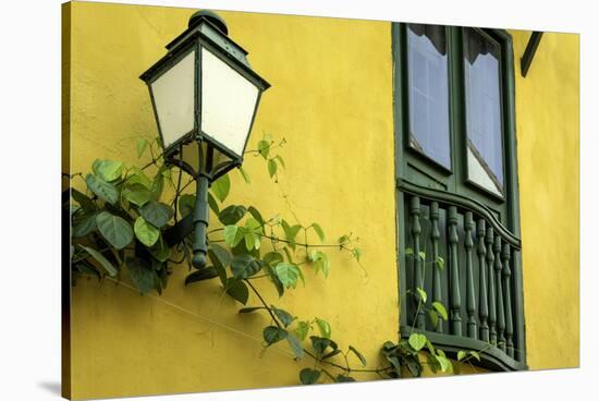 Charming Spanish Colonial Architecture, Old City, Cartagena, Colombia-Jerry Ginsberg-Stretched Canvas