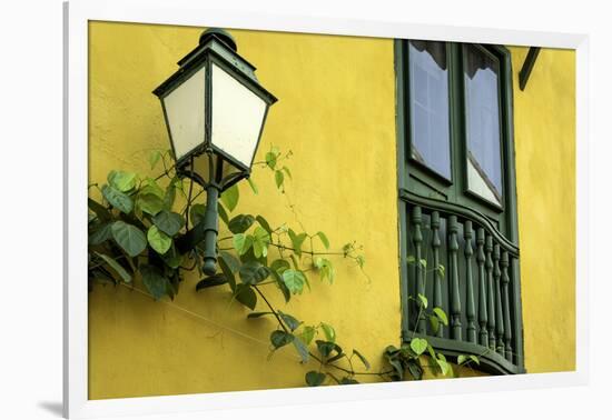 Charming Spanish Colonial Architecture, Old City, Cartagena, Colombia-Jerry Ginsberg-Framed Premium Photographic Print