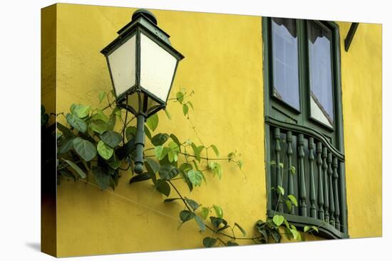 Charming Spanish Colonial Architecture, Old City, Cartagena, Colombia-Jerry Ginsberg-Stretched Canvas