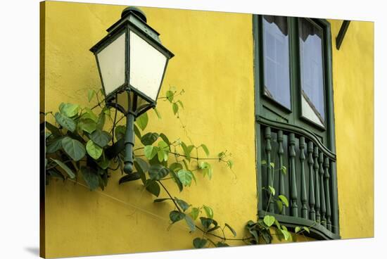 Charming Spanish Colonial Architecture, Old City, Cartagena, Colombia-Jerry Ginsberg-Stretched Canvas