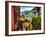 Charming Street Scene in Bellagio II-George Oze-Framed Photographic Print