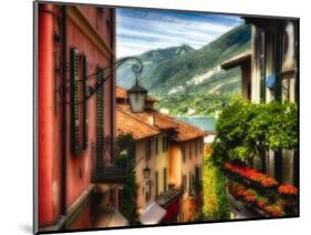 Charming Street Scene in Bellagio II-George Oze-Mounted Photographic Print