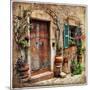 Charming Streets Of Old Mediterranean Towns-Maugli-l-Mounted Premium Giclee Print