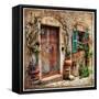 Charming Streets Of Old Mediterranean Towns-Maugli-l-Framed Stretched Canvas