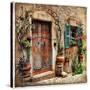 Charming Streets Of Old Mediterranean Towns-Maugli-l-Stretched Canvas