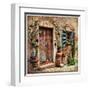 Charming Streets Of Old Mediterranean Towns-Maugli-l-Framed Art Print